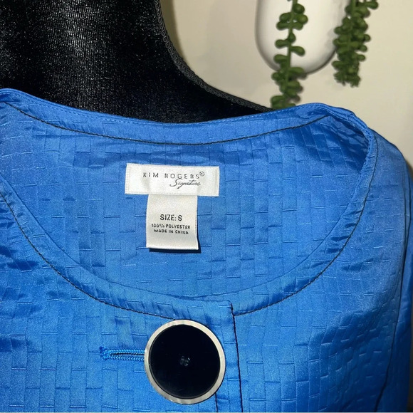KIM ROGERS Blue Jacket - Size Small - Picture 5 of 5